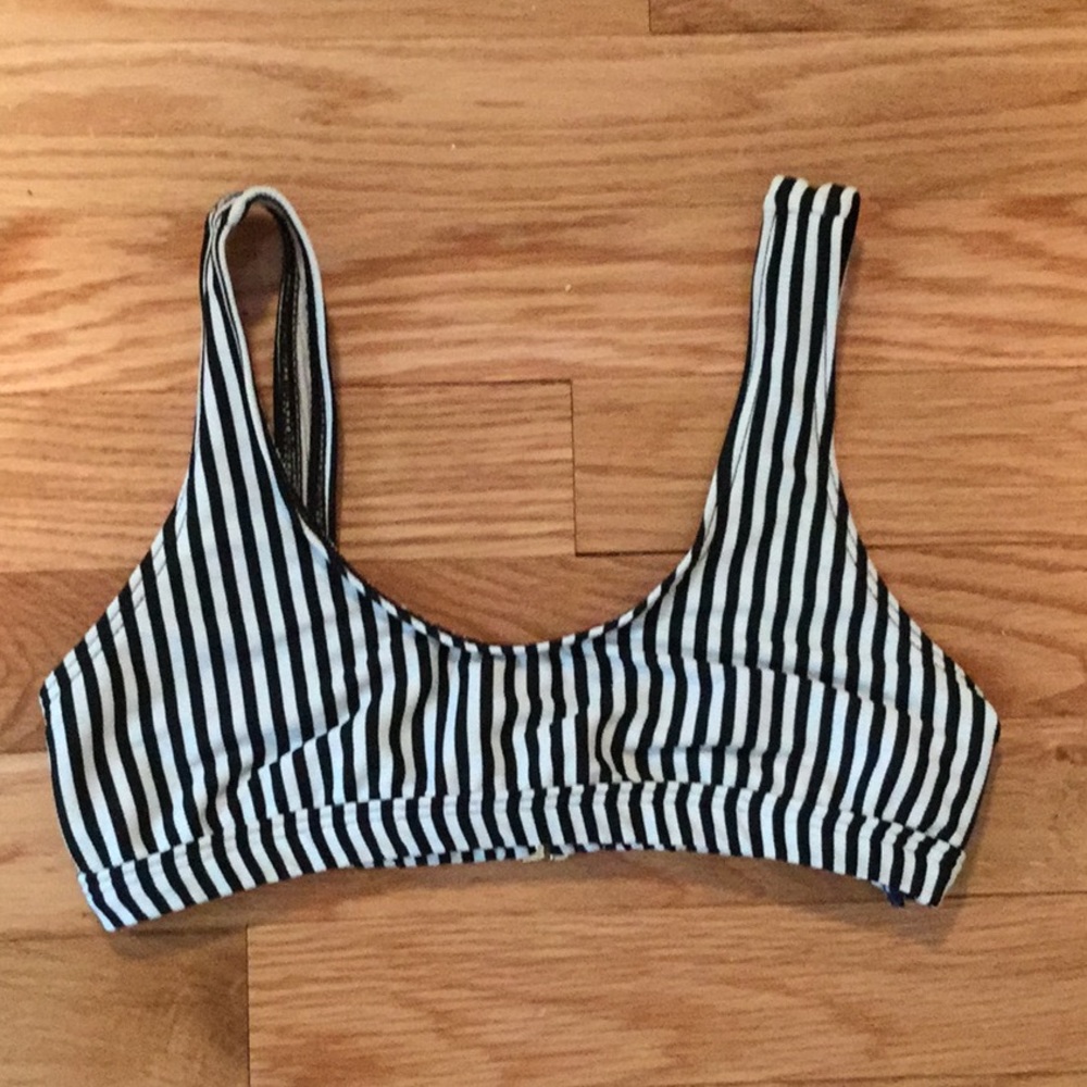 Black and white swimsuit top